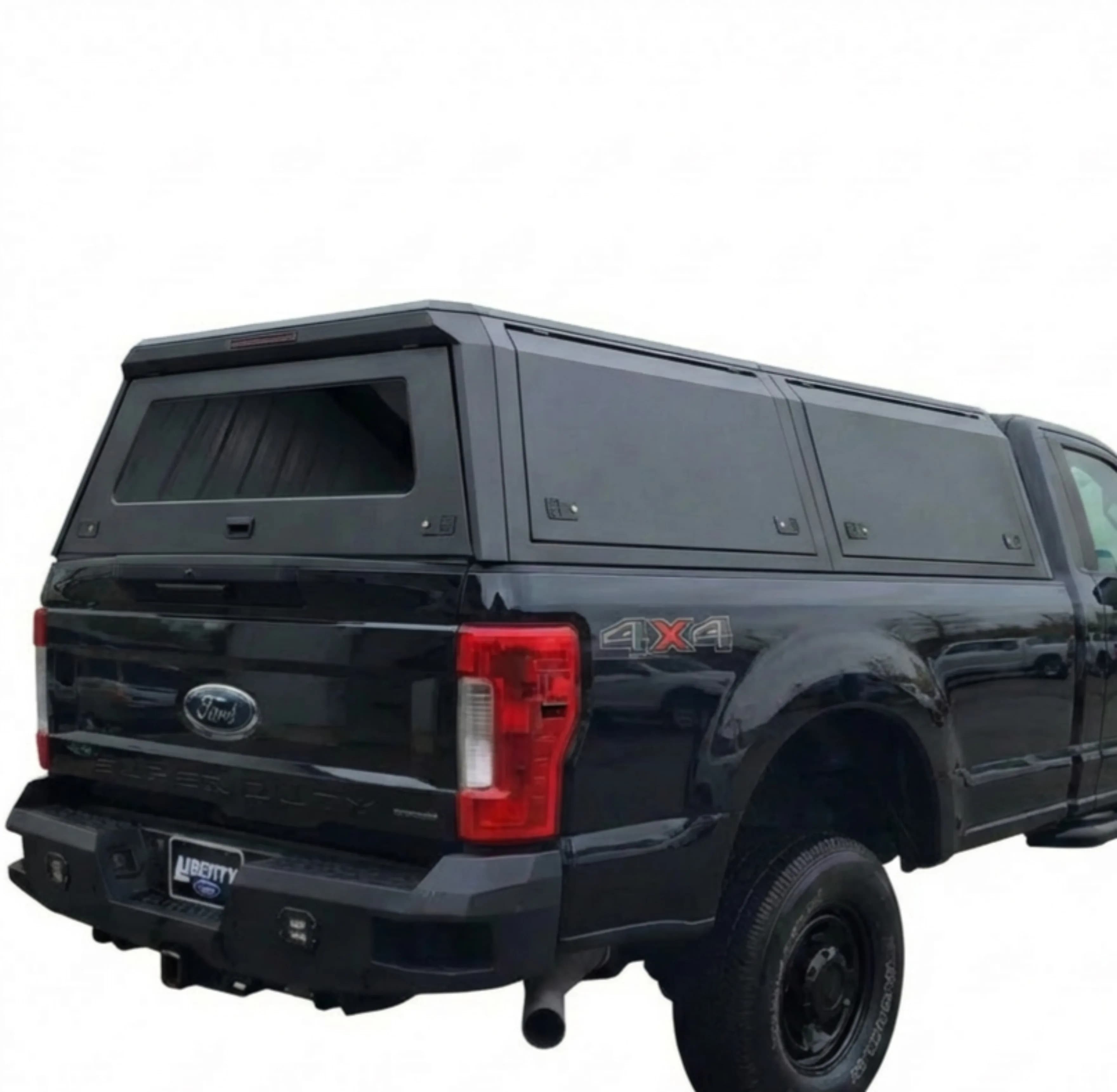 Customizable Aluminum Canopy System for Pickup Truck Bed No Drill Installation Fits Ford's F150 99-04 8.0FT/ F250 17-25 8FT