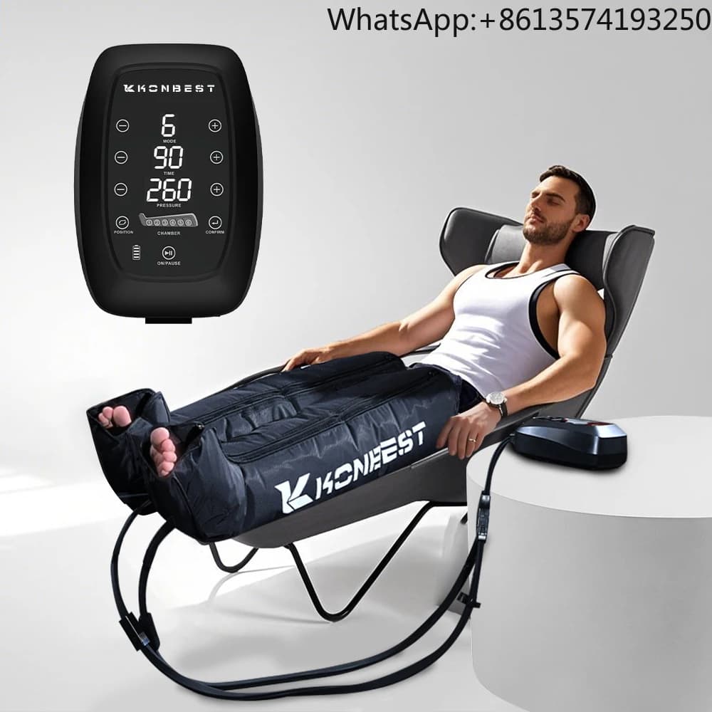Digital Dvt Pump Pneumatic Sport Circulation Pressure Air Compression Machine Recovery Boots Leg Massager