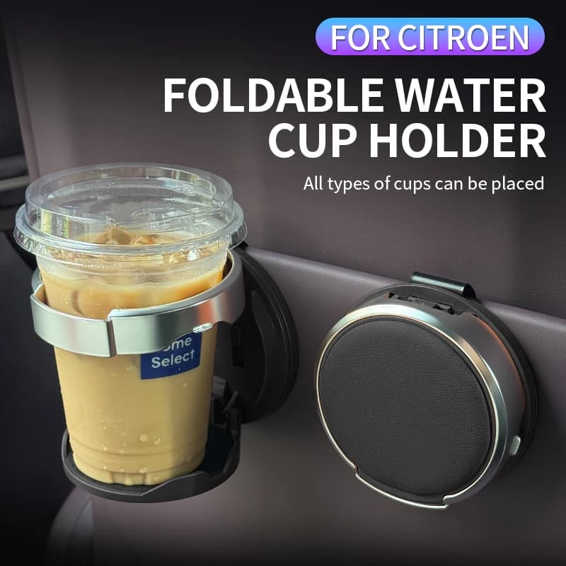 Car multifunctional door clip cup holder storage rack for Citroen C3 C3 Aircross C5 Aircross Berlingo C‑Elysee Grand C4 Picasso