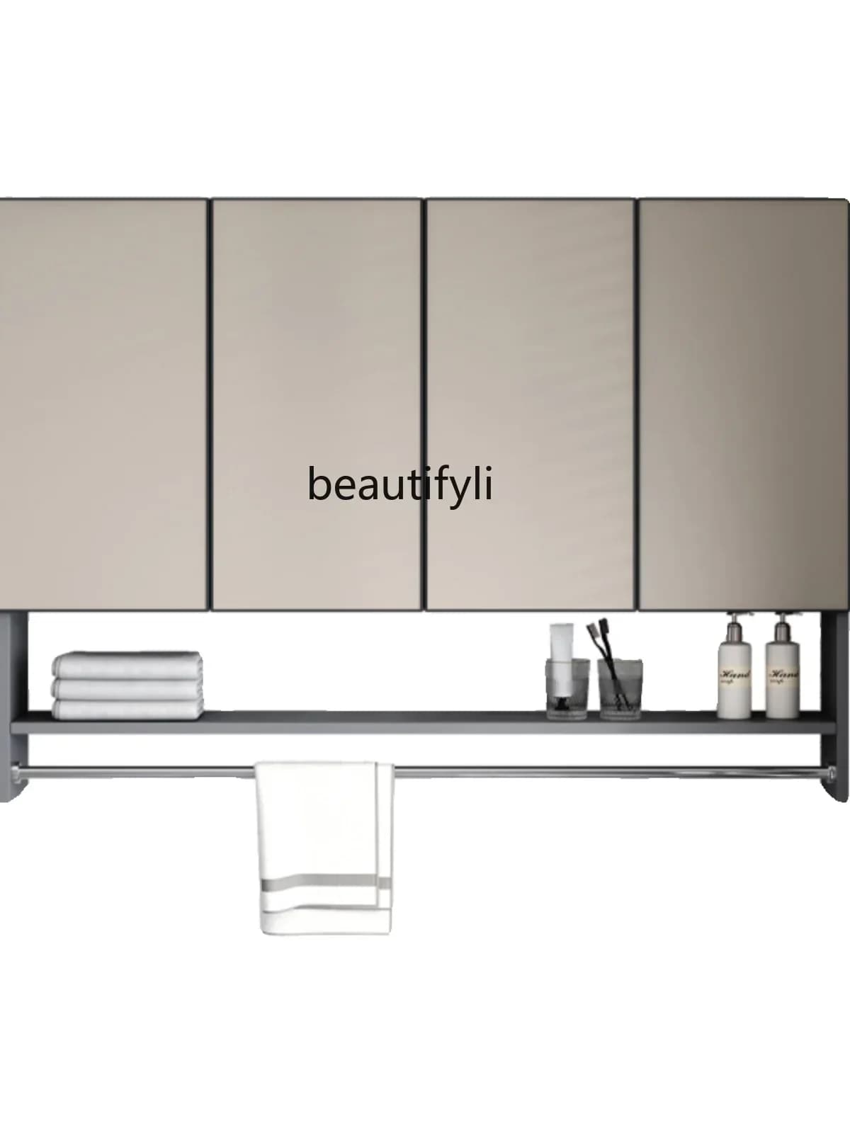 Q181  Balcony Locker 18mm Honeycomb Large Board Wall Cupboard Wall-Mounted Storage Combo Closet