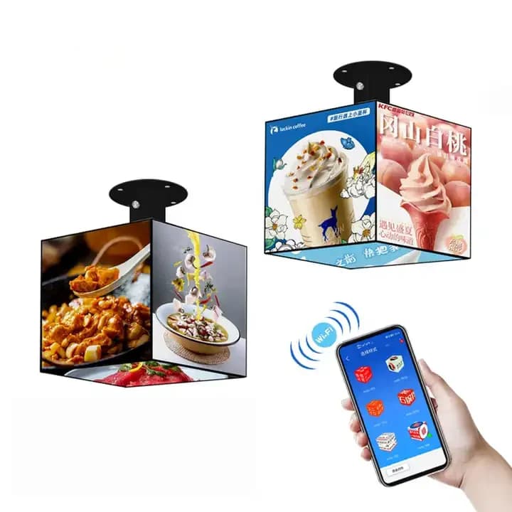 indoor P2.5 Waterproof Advertising Creative Sign Square Rubik Cube LED Screen Display