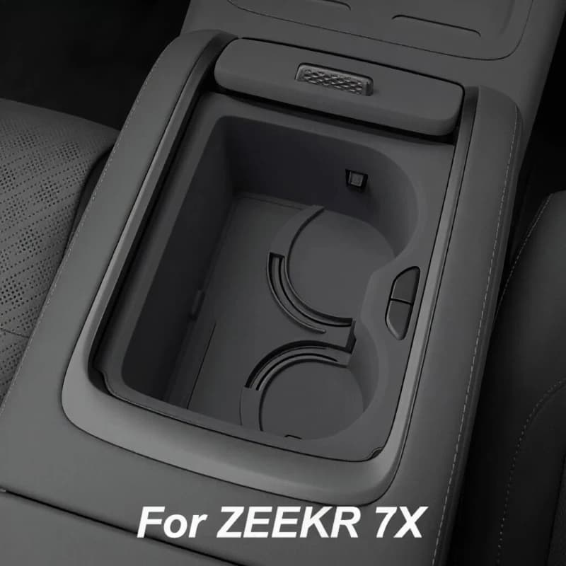 For ZEEKR 7X Center Console Anti-slip Silicone Water Cup Mat Cup Holder Storage Box Interior Modified Accessories