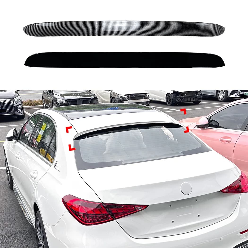 For Mercedes Benz-C W206 C200 260 C43 C63 AMG 2022+ ABS Plastic Rear windshield Spoiler Wings Car Tuning Accessories