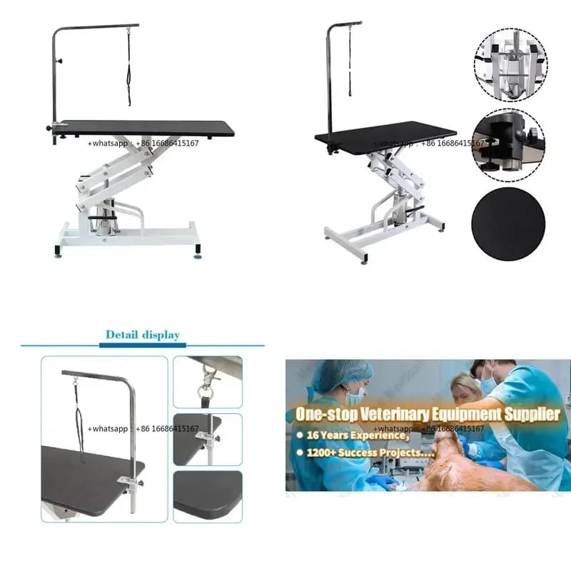 Z Type Hydraulic Grooming Table Foldable Electric Lifting Large Cut Dog Hair