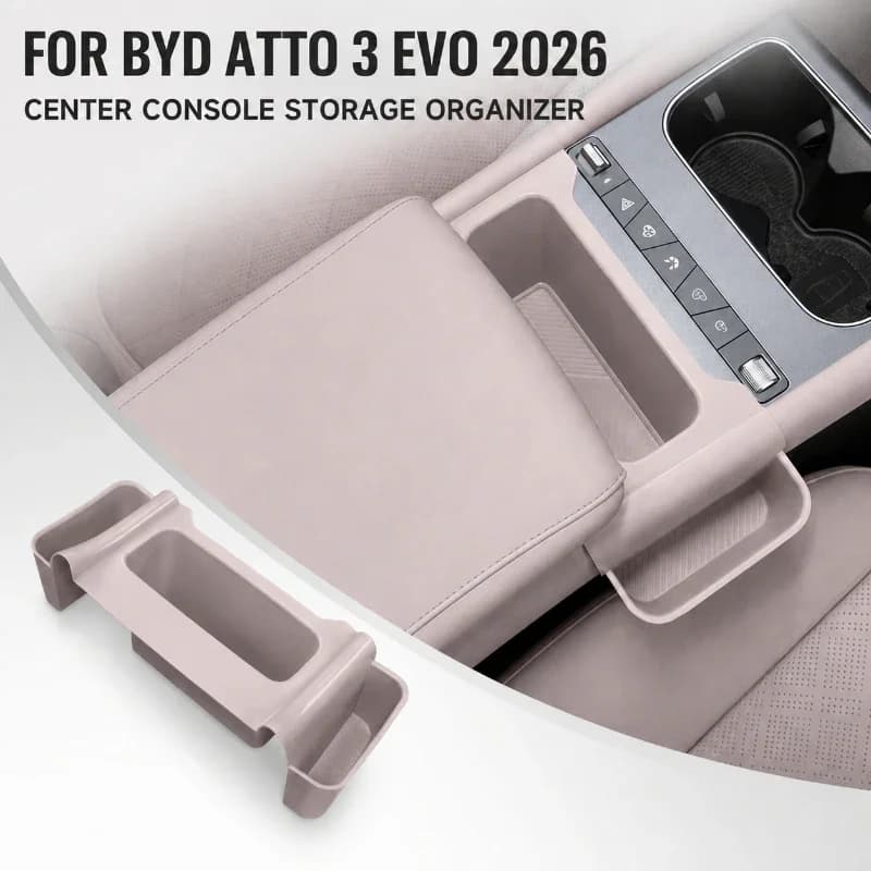For BYD ATTO 3 EVO 2026 Center Console Silicone Storage Organizer Tray Interior Accessories