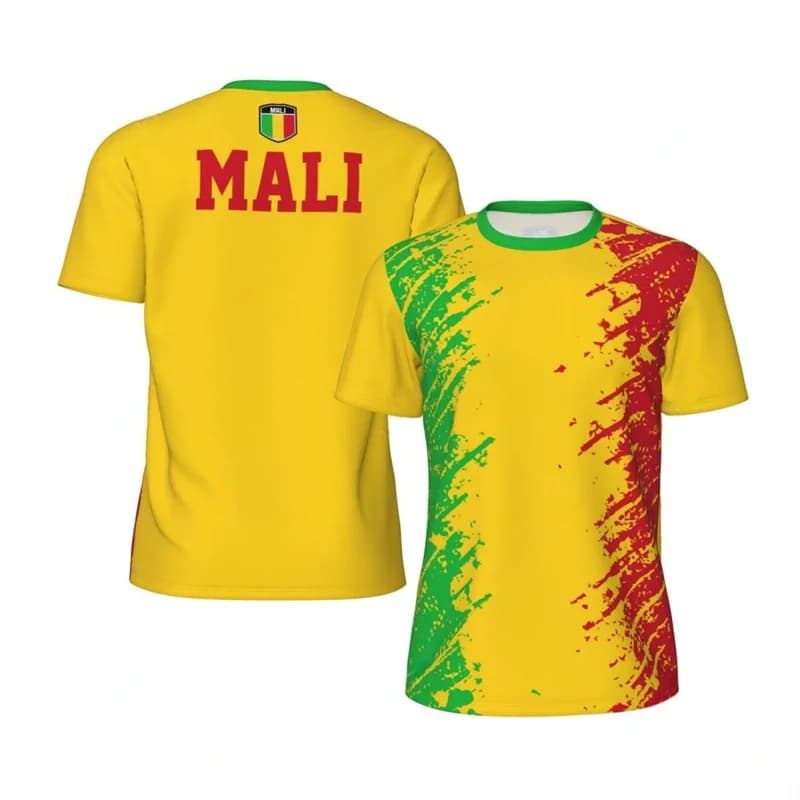 Mali Flag 3D Printed T Shirt Men Summer Fashion African Graphic Football Jersey Tee O-Neck Short Sleeve Casual Streetwear Tops