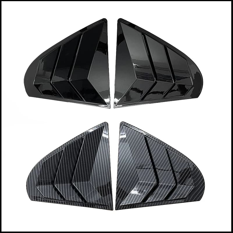 Car Styling For Mitsubishi Lancer EX X Evo 2008-2018 Rear Window Shutter Louver Vent Decorative Cover Trim Auto Accessories