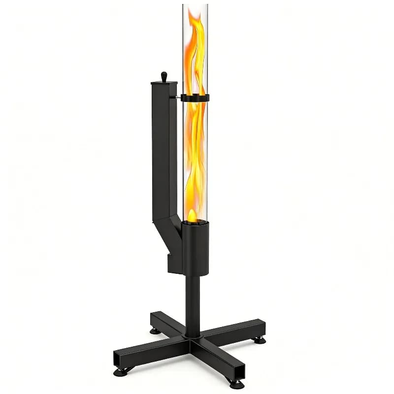 Vertical wood-burning rocket stove, bazooka courtyard heating stove, outdoor camping, winter pellet stove, heating stove