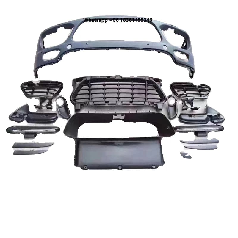 For  958.1 2011-2014 modified gts turbo Front bumper Assembly grille surround Car Body kit