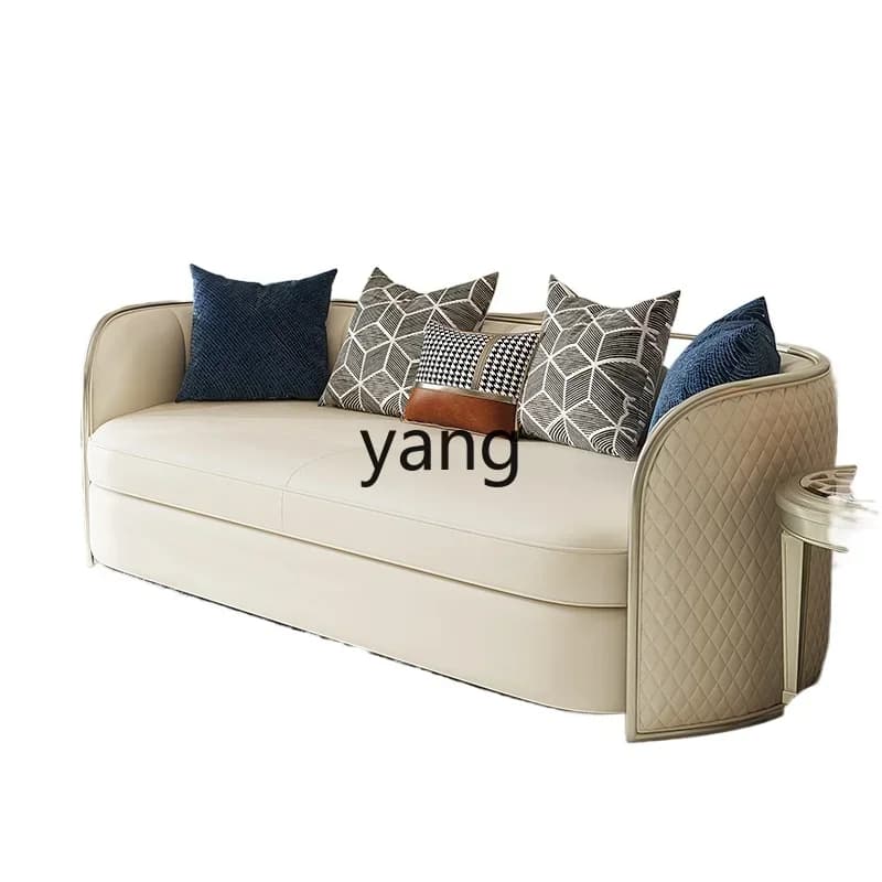 XYY leather sofa combination light luxury villa creative high-end sofa