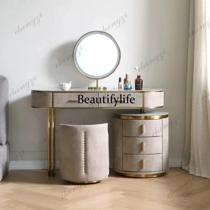 Nordic Drawers Storage Vanity Table Minimalist Bedroom Makeup Drawer Dressing Table Desk Decor Vanitty Tocador Bedroom Furniture