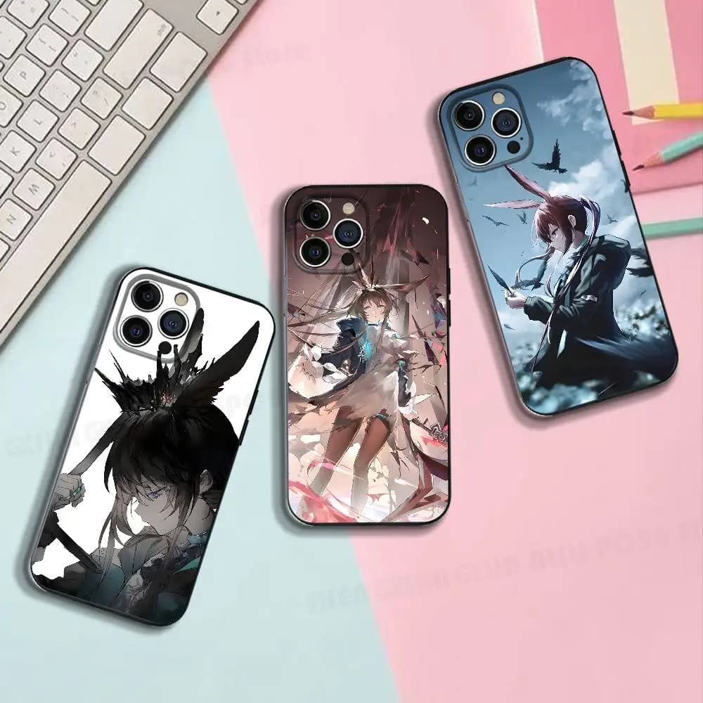 Game Amiya Silicone Soft Phone Case For IPhone17 16 15 14 13 12 11 Pro Max Plus X XR SE Cover