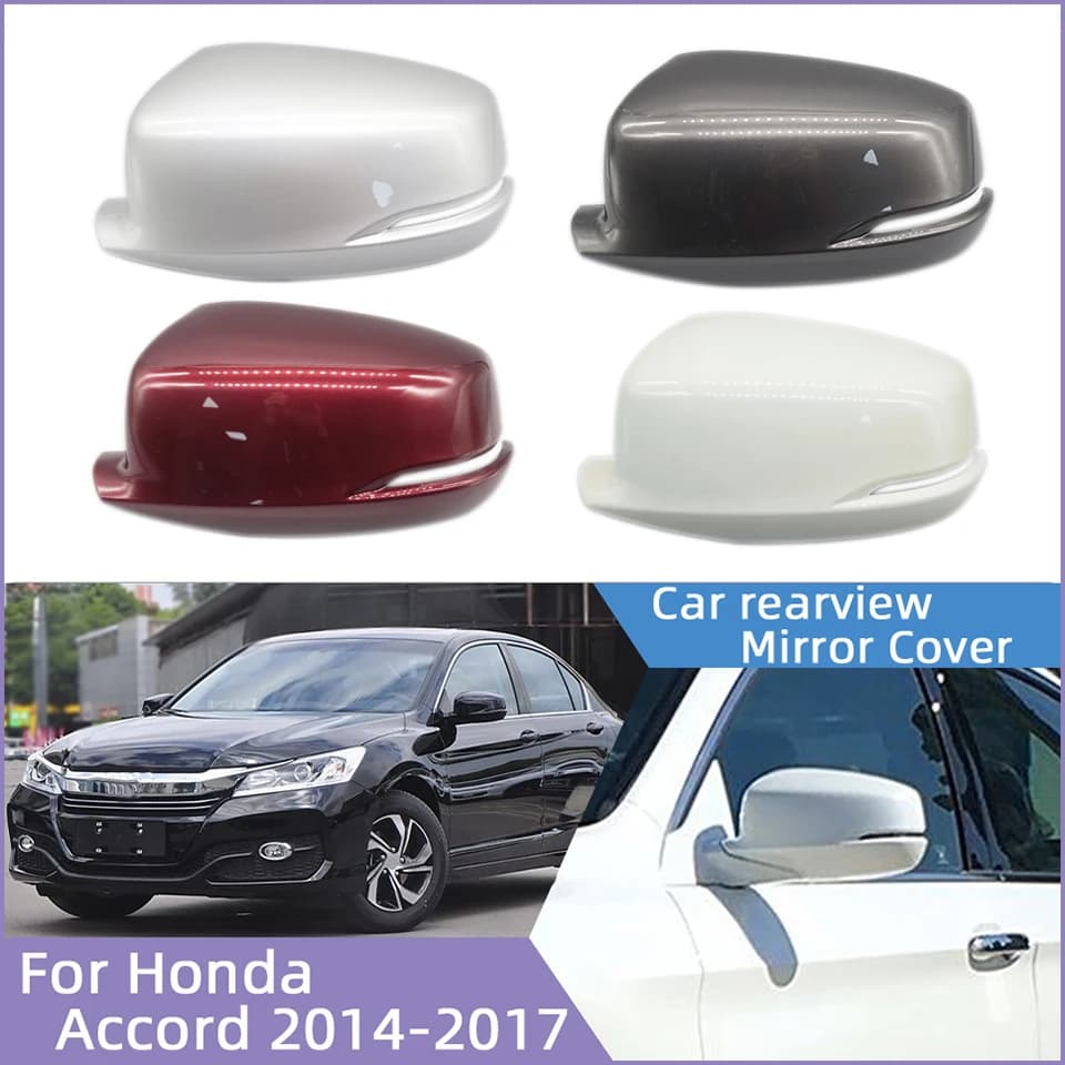 Rearview Mirror Cover Cap With Lamp Type Car Accessories For Honda Accord 9th 2014 2015 2016 2017 Door Side Housing Shell Lid