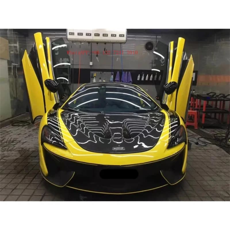 Forged Carbon Fiber Engine Hood Engine protection Cover