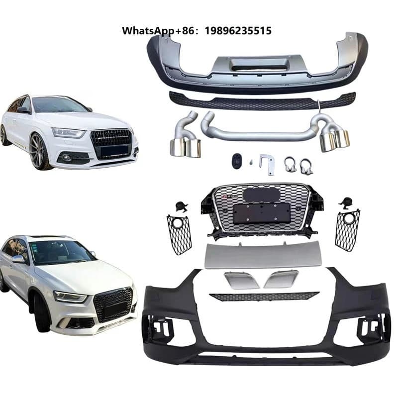 Competitive Price 2012-2015 Car Bumper Grille Rear Lip Diffuser Bodykit for Upgrade to RS3 Body Kit