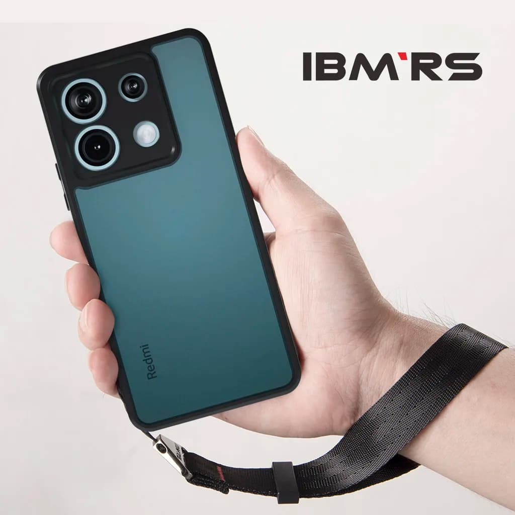 IBMRS for Xiaomi Redmi Note 13 Pro 5G /Poco X6 Case, Matte Clear Transparent Phone Protective Case (Comes with Wrist Strap)