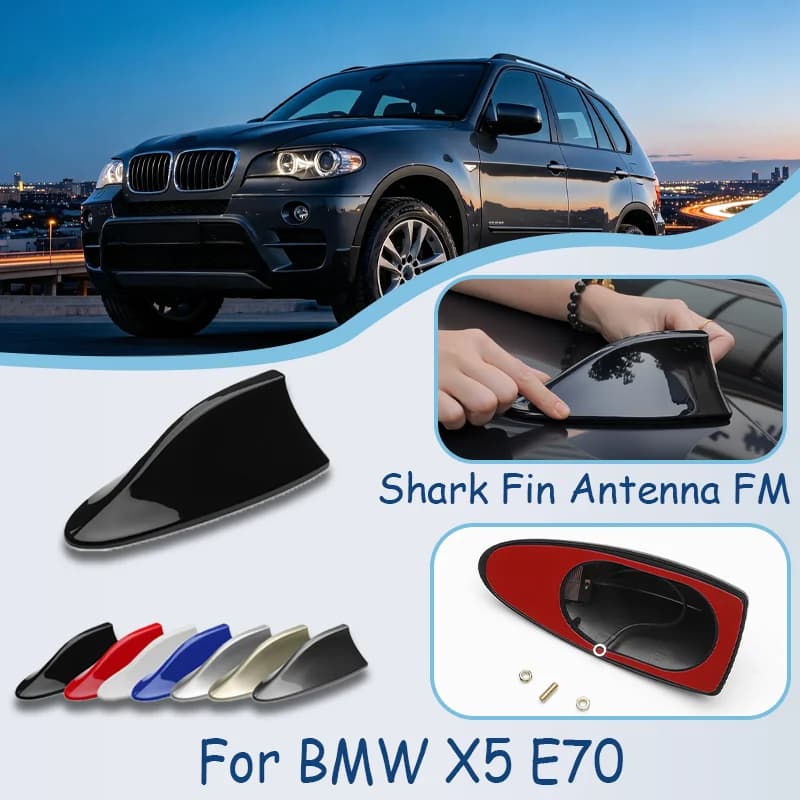 For BMW X5 E70 Shark Fin Antenna, FM Signal Booster, Waterproof Radio Antenna, FM/AM Super Aerials car antenna