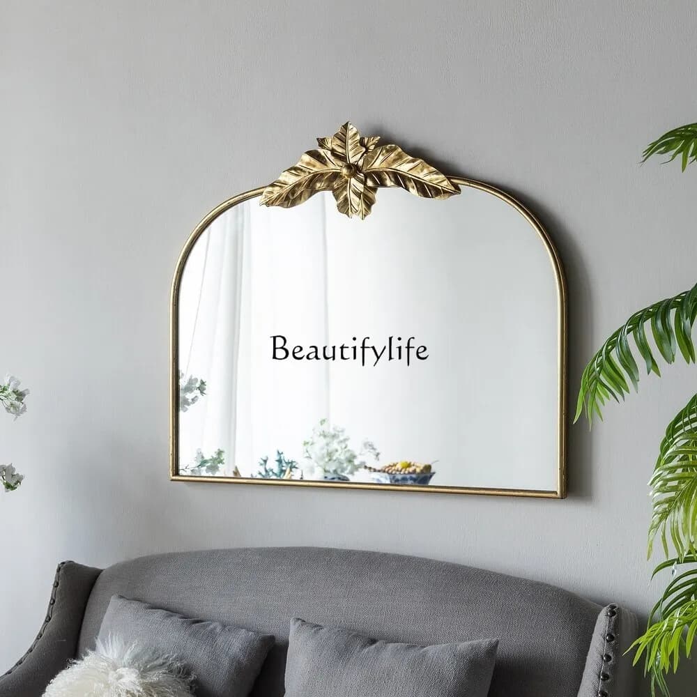 04*French wall decoration wall-mounted mirror dresser large mirror French wall-mounted