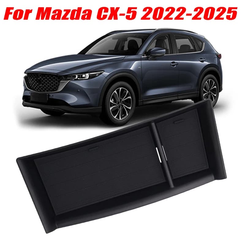 For Mazda CX-5 2022-2025 Model Armrest Storage Box ABS Central Organozer Tray Stowing Tidying Car Accessories