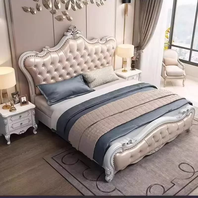 Cute Base Mattress Double Bed Minimalist Rustic Modern Frame Double Bed Storage Luxury Cheap Cama Doble Furnitures For Bedroom