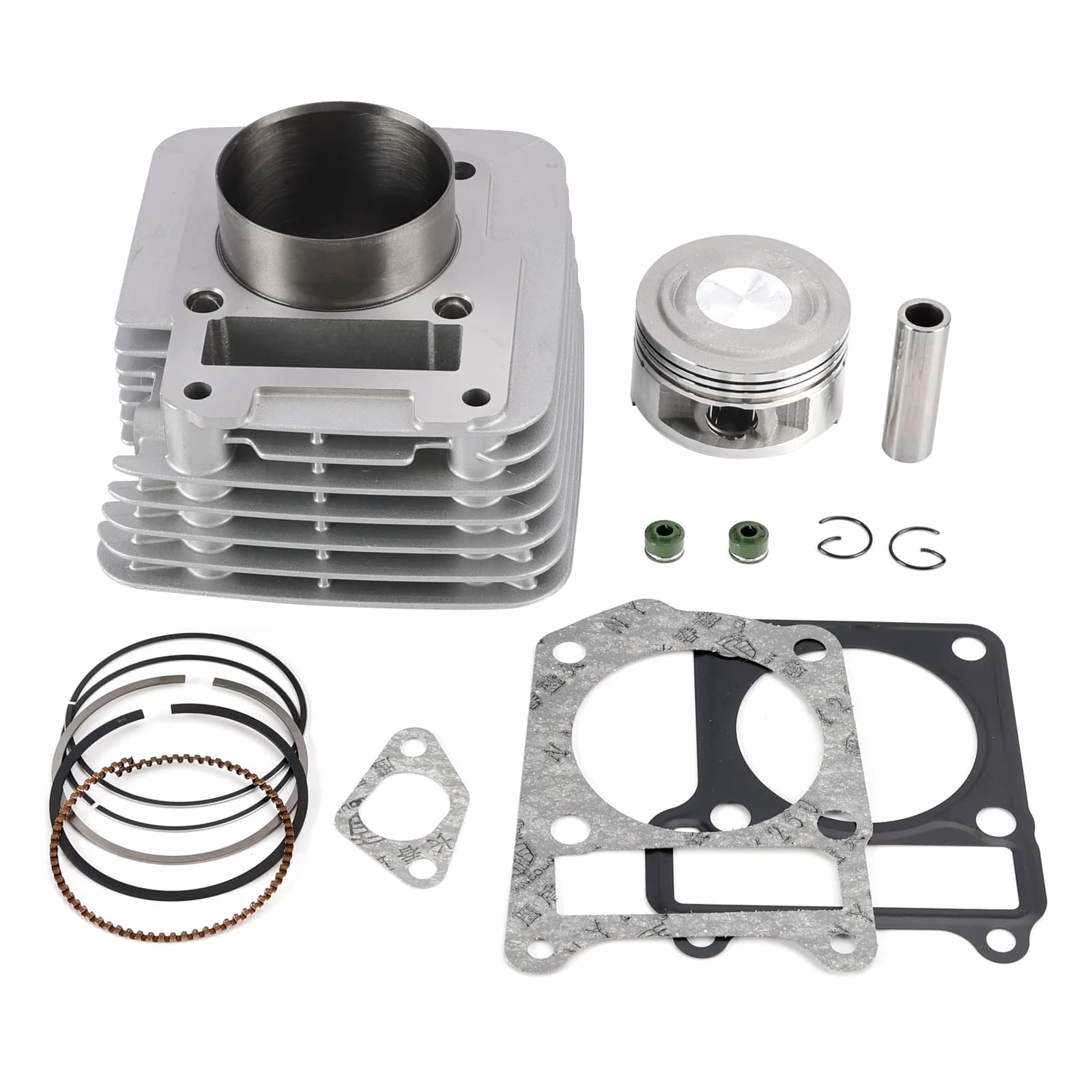 62mm Cylinder Piston   ket Top End Rebuild Kit 185cc for    YBR 125 XT125R XT125X XTZ 125