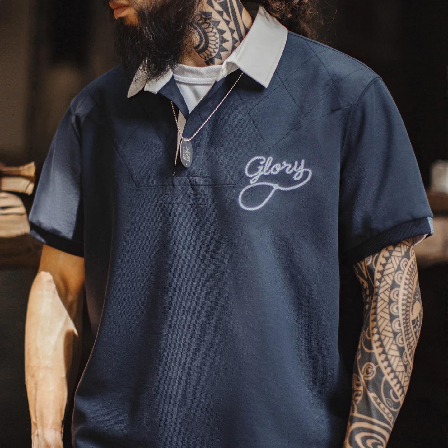 MADEN American Vintage Knitted Polo Shirt Men Turn-down Collar Letter Embroidery Loose Casual Daily Street Mens Tops Summer