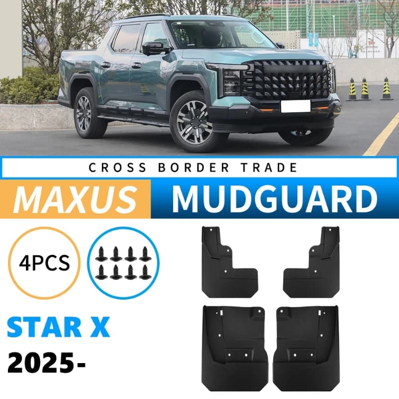 Mud Flaps For MAXUS Star X 2025  MudFlaps Front Rear Mudguards Car Accessories