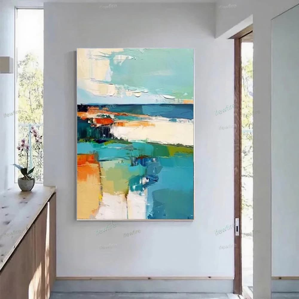 New Artistic Conception Modern Wall Art Image Hand-Painted Abstract Oil Painting On Canvas Golden Texture Room Decor Picture