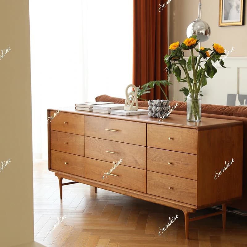 French retro entrance storage cabinet bedroom light luxury simple locker