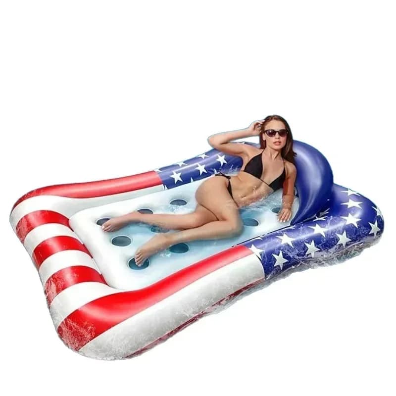 PVC swimming pool with headrest pool float water hammock