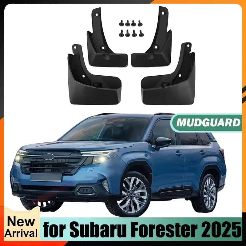 Car Accessory Set of 4Pcs Suitable for Subaru Forester 2025 Front and Rear Wheel Splash Guards