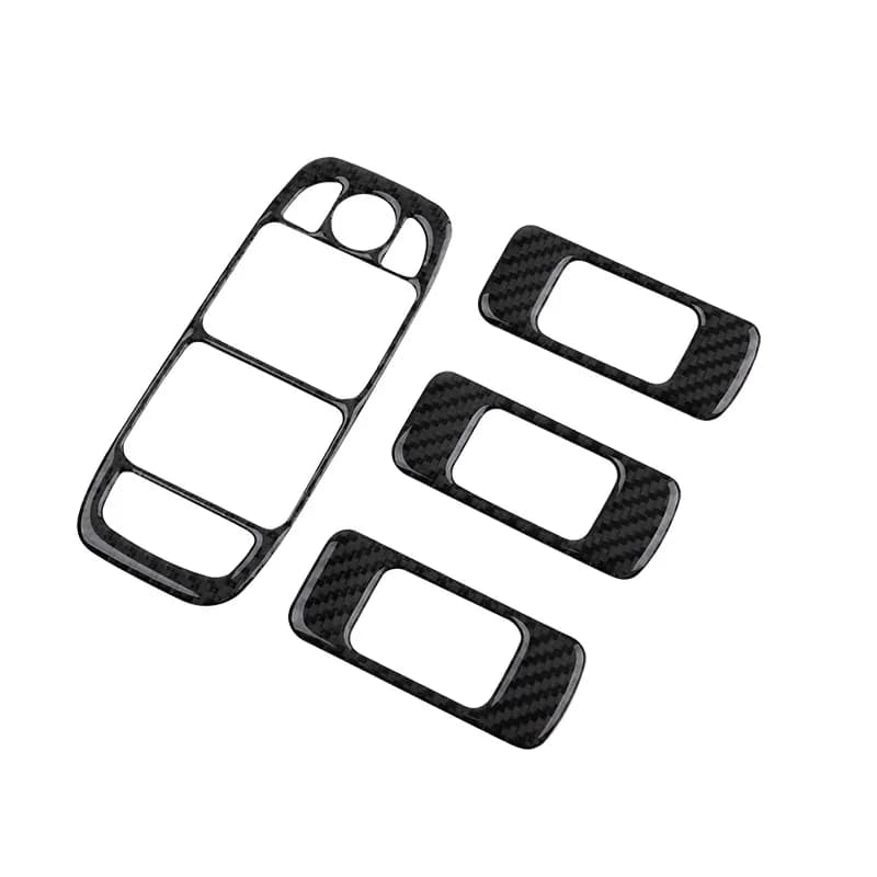 For Jaguar 16-20F-PACE X761 Carbon Fiber Window Lift Button Panel to Decorate Car Interiors