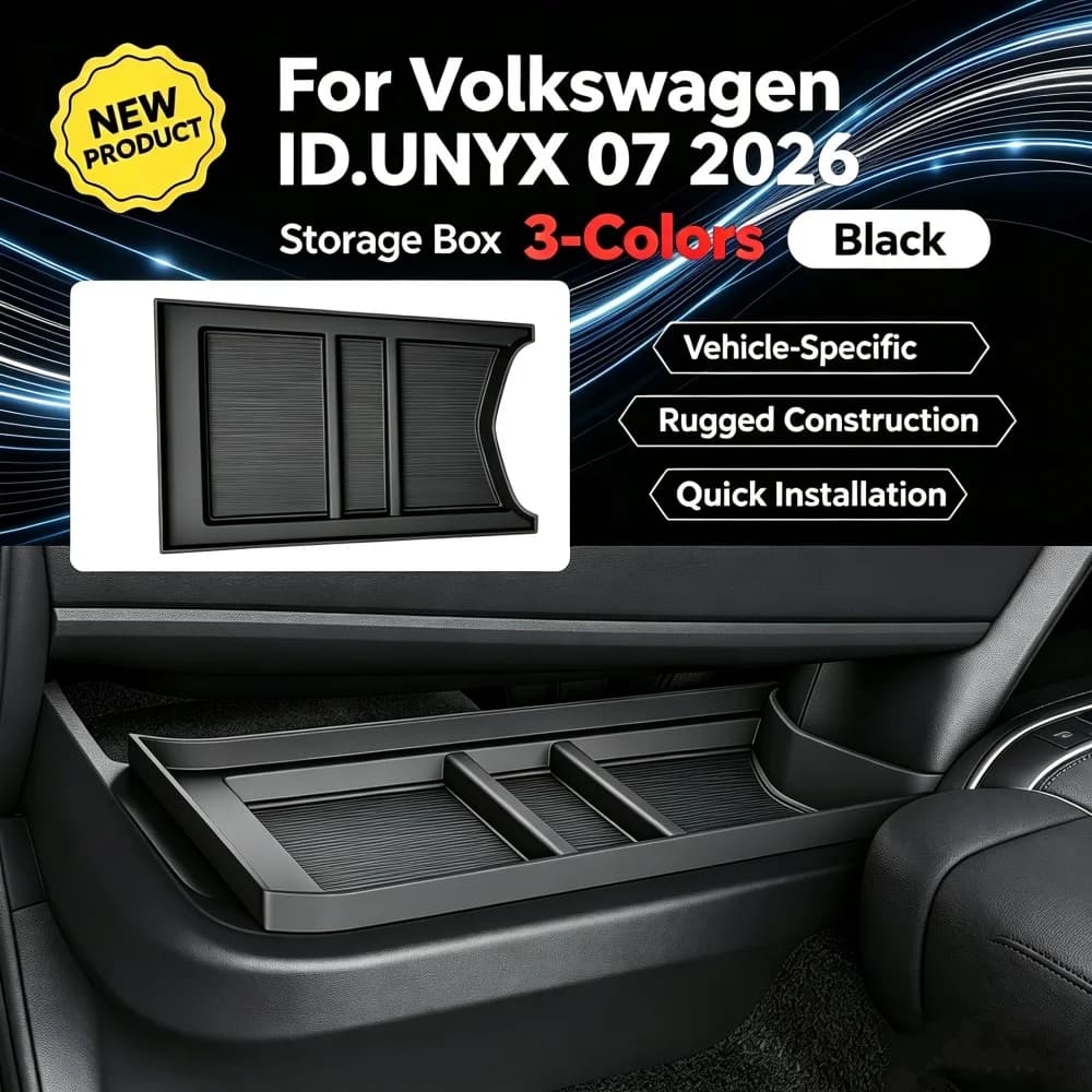 Car Central Control Storage Box Fit for Volkswagen ID.UNYX 07 2026 Storage Box Interior Supplies New Car Modification Accessory