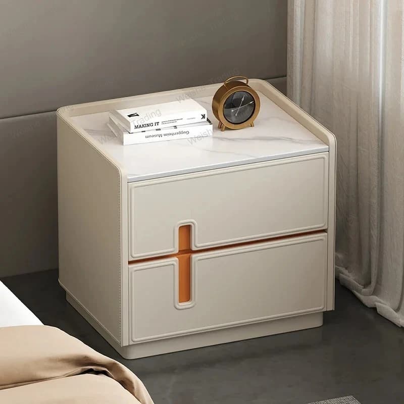 Aesthetic Simple Bedside Table Creative Nordic Modern Design Nightstands Storage With Drawers Bedroom Furniture
