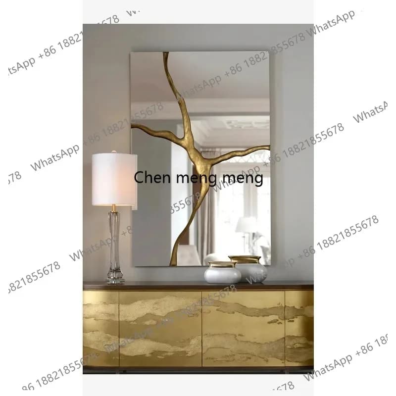 CC182 Modern art decorative mirror living room background wall wall hanging mirror dining room wall decoration