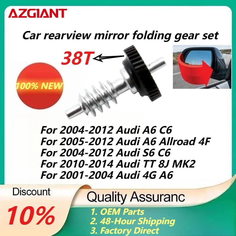 For 2004-2012 Audi A6 C6/S6 C6/A6 C4/A4 B9 2016-2019/S4 B9/TT 8J MK2 2010-2014 Car rearview mirror folding gear set New parts