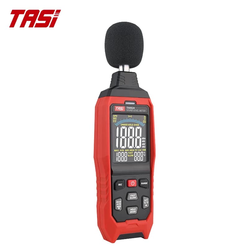 TASI TA652A/B Digital Sound Level Meter Logger 30-130dB Noise Measuring Instrument Db Meter with USB Data Connection Function