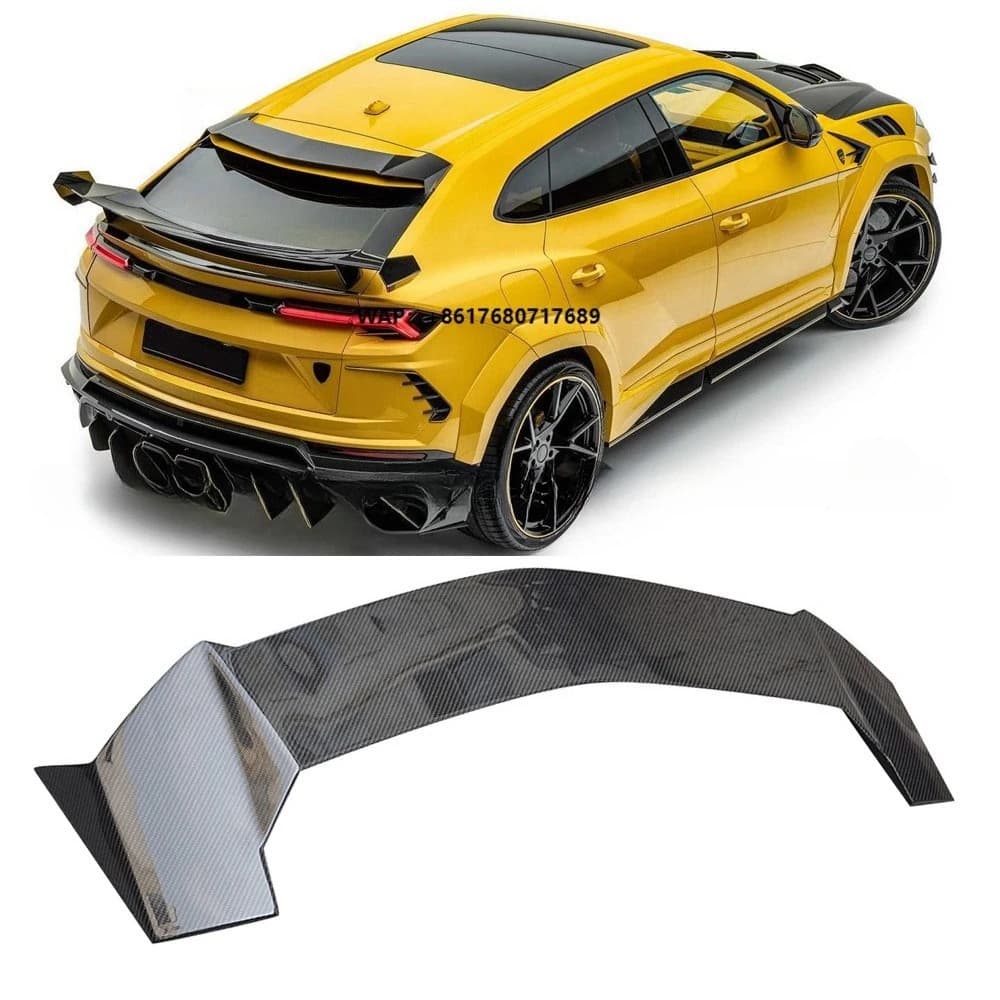Real Carbon Fiber M-Style Rear Window Sunshade Top Spoiler Wing for  URUS 2020 up Auto Tuning