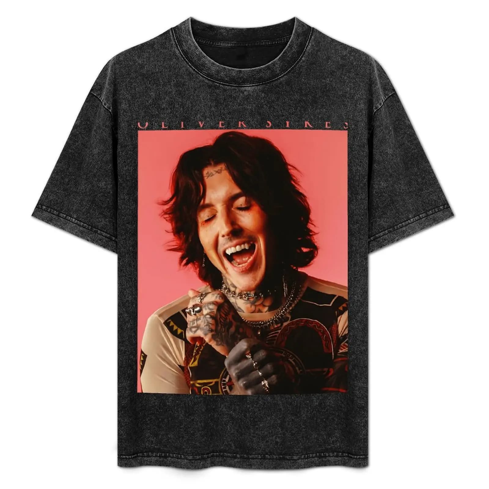OLIVER SYKES T-Shirt hippie clothes korean fashion shirts graphic tee men