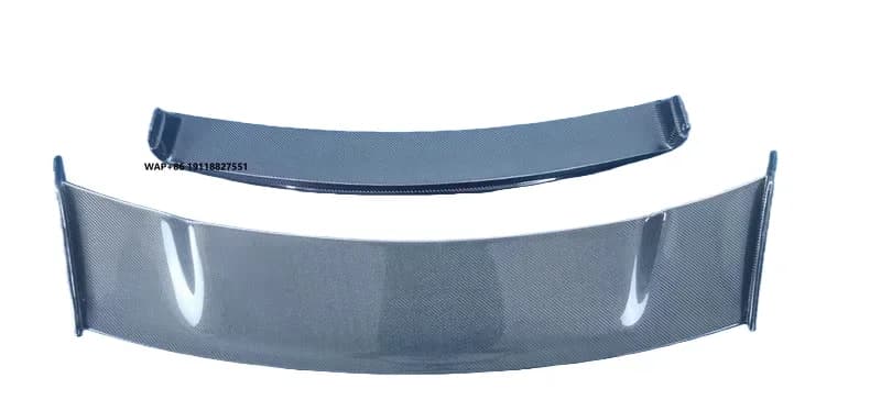 High Quality GTR Style Dry Carbon Fiber Rear Spoiler Rear Wing with LED Light for  GT GTS