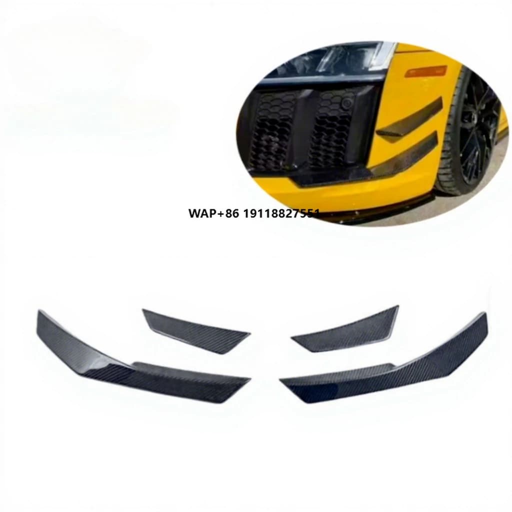 R8 Front Canards Lightweight Carbon Fiber Front Bumper Canards Winglets for  R8 V10 2017-2019