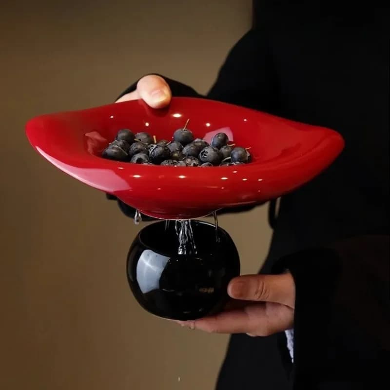 Delicate fruit plate, living room coffee table, high-value drain fruit basket, good-looking ornament, commercial high-end