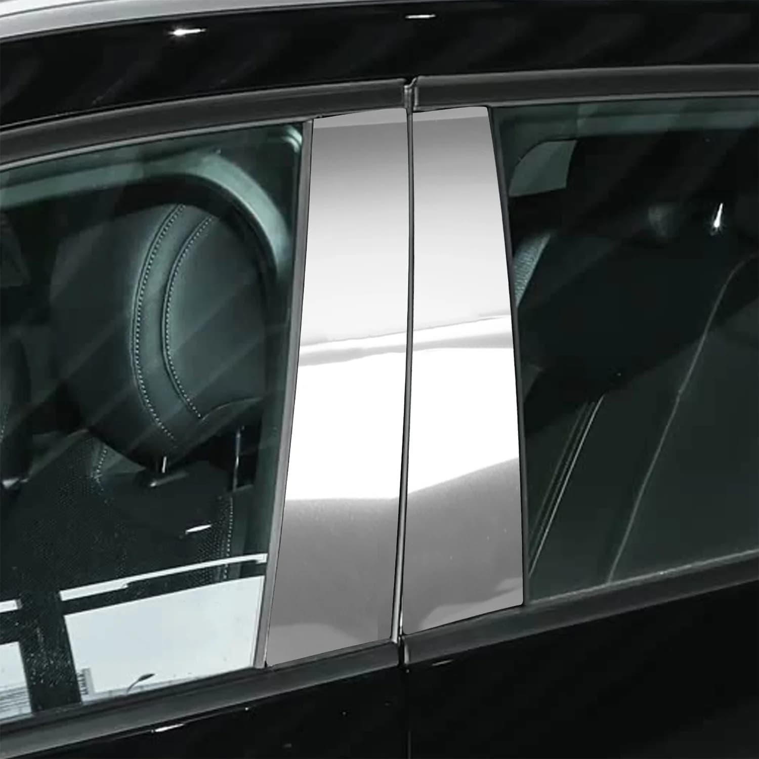 For Mazda CX-50 VA 2023-2026 B-Pillar Exterior Window Trim Cover 8Pcs ABS Door Pillar Strips