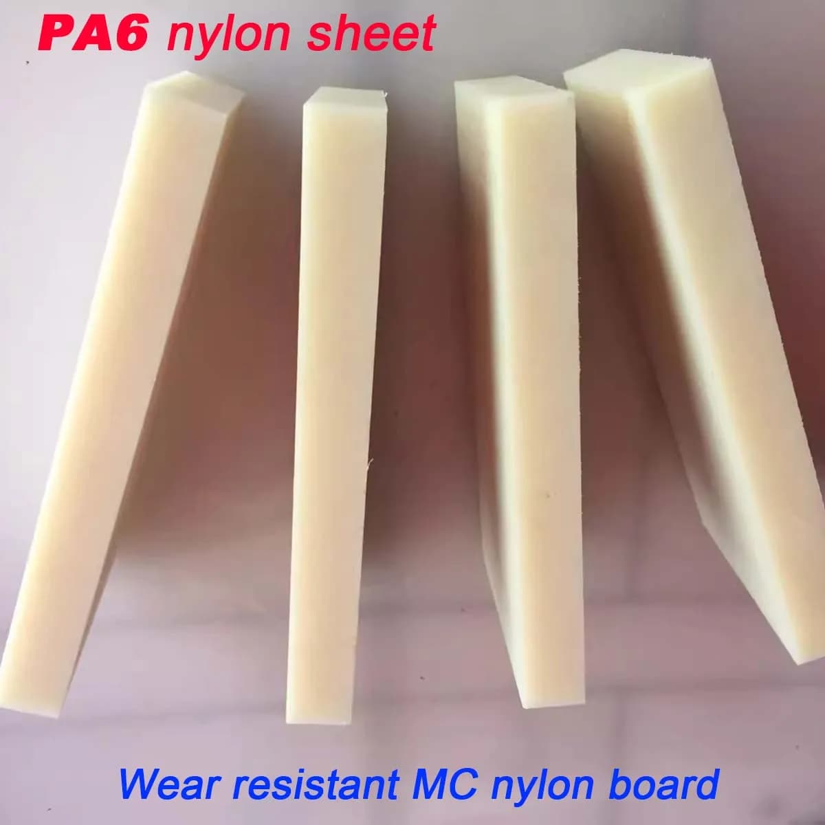 Processing And Carving Of Beige PA6 Wear-Resistant MC Nylon Board