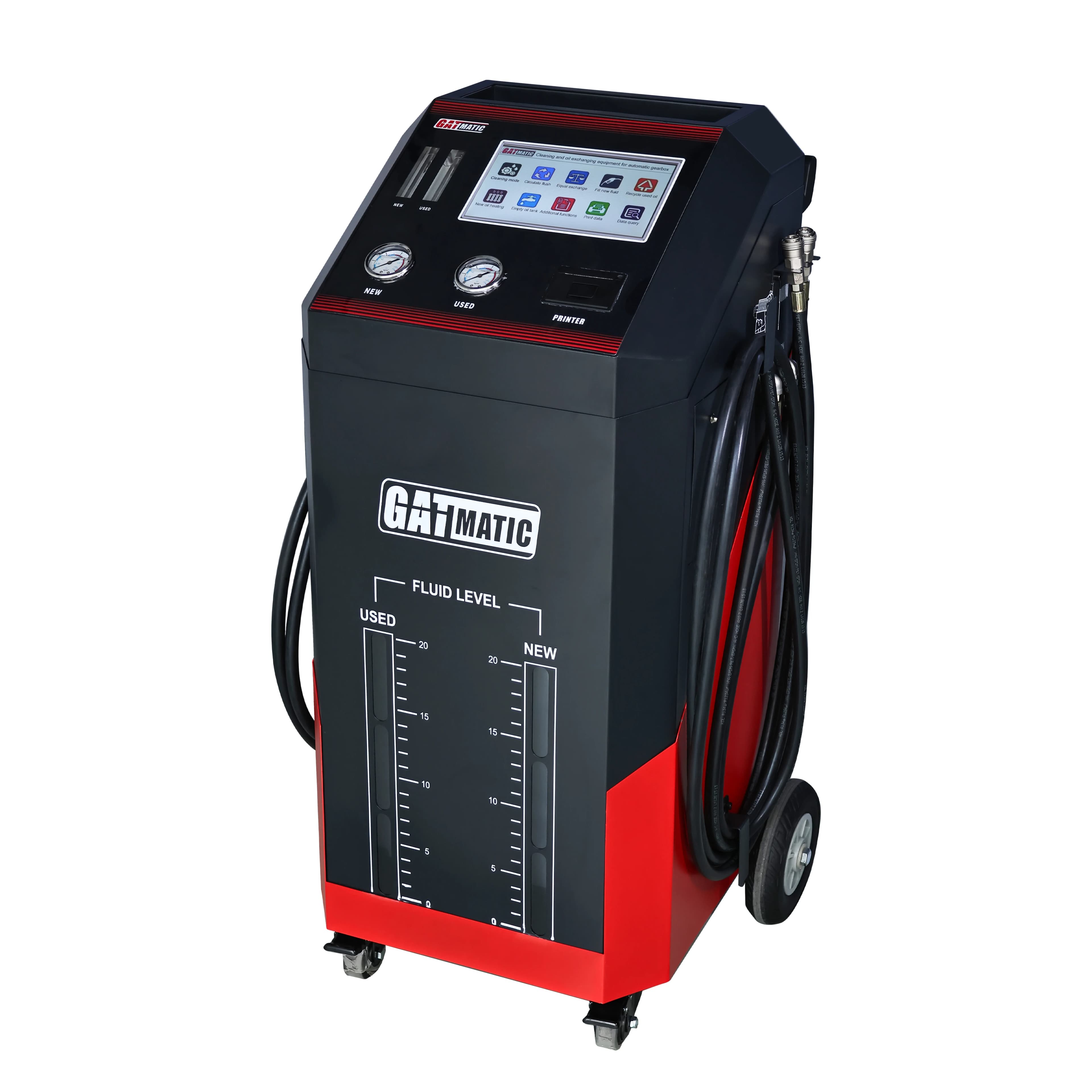 Fully Auto ATF Exchange Transmission Fluid Flush Gearbox Oil Cleaner Machine 10in LCD Touch 20L 5um