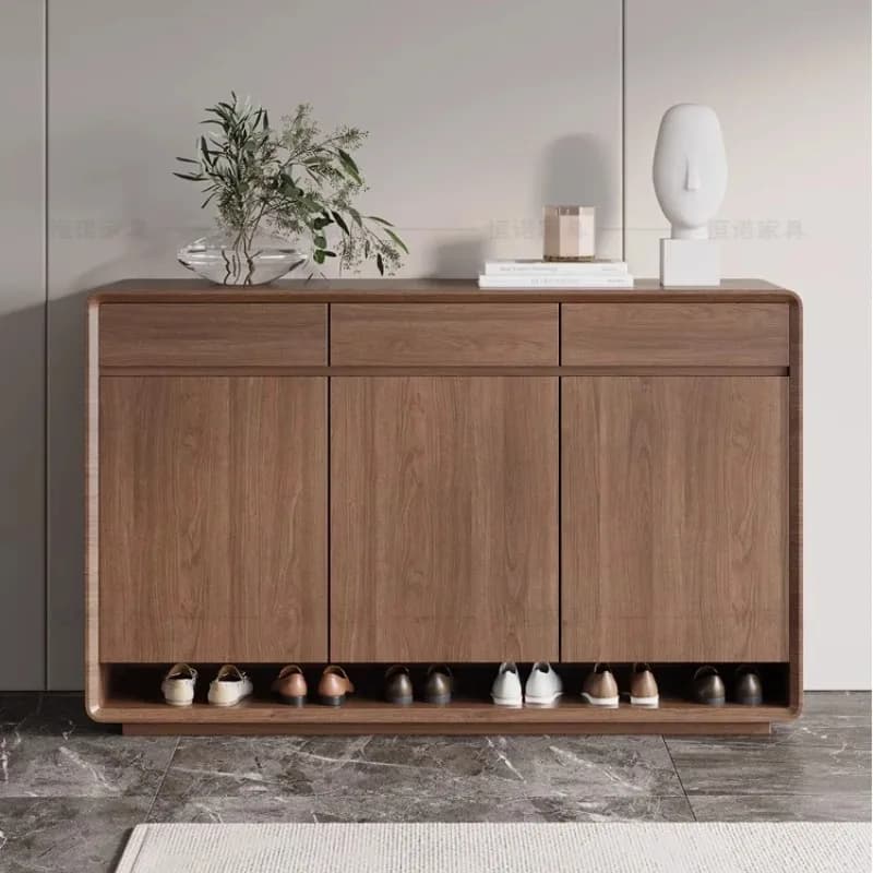 Interior Strong Shoe Cabinet Wood Design Large Luxury Space Saving Shoe Rack Living Room Fashion Muebles Ornaments Home Decor