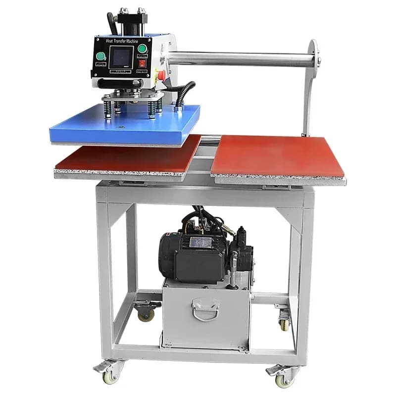 Directly Hydraulic Automatic Open Heat Press 40X60 For A2 A3 A4 T Shirt Logo Printing