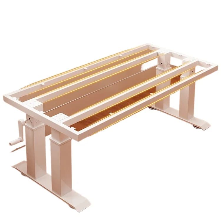 Hand-cranked lifting table legs table rack Manual study desk, four-column bracket Computer desk Bedroom desk bracket