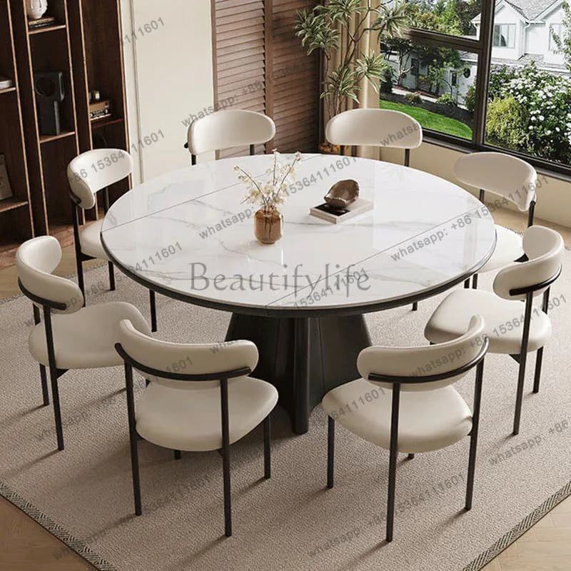 PG Kitchen Mobile Dining Table Restaurant Study Luxury Modern Living Room Writing Dining Table Designer Muebles Home Furniture