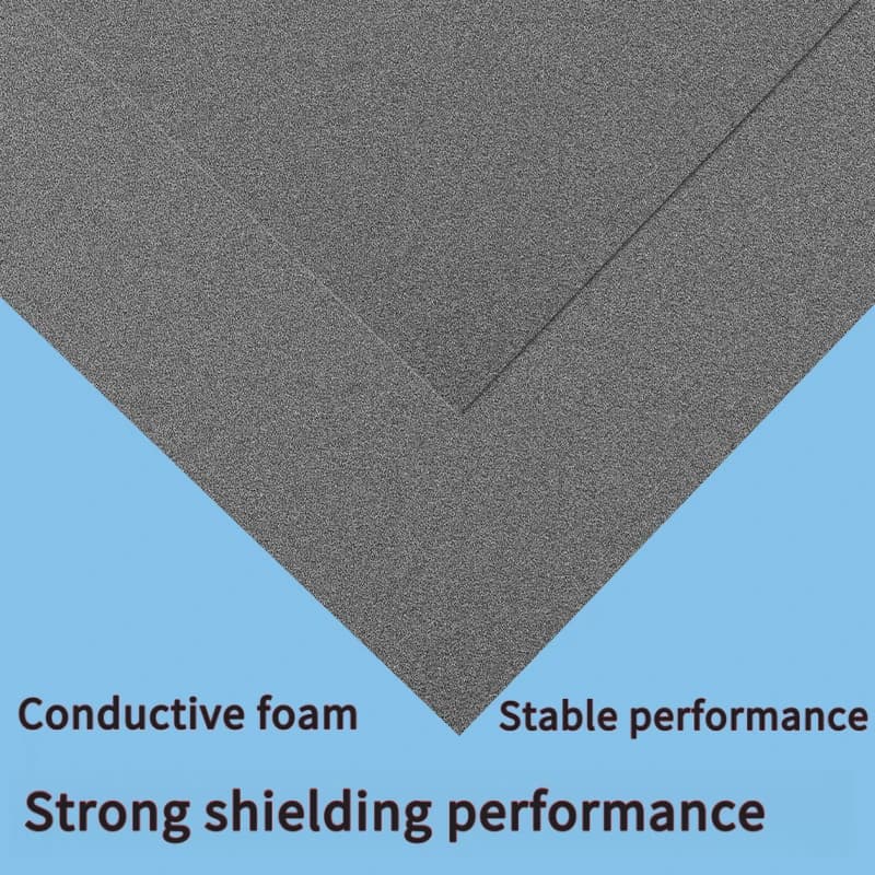 EMI Shielding Conductive Sponge Single Sided Adhesive Foam, Factory Supply Conductive Cotton Electronic Equipment Shielding
